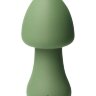 Зеленый перезаряжаемый клиторальный стимулятор-грибочек Parasol Mushroom
