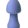 Голубой перезаряжаемый клиторальный стимулятор-грибочек Parasol Mushroom