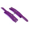 Фиолетовые наручники с меховой подкладкой