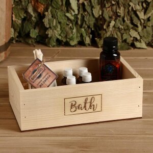 Деревянный ящик для бани Bath
