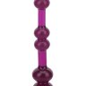 Фиолетовая анальная цепочка на присоске LOVE THROB PURPLE - 17,8 см. 