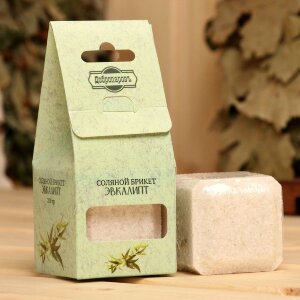 Соляной брикет-куб «Эвкалипт» - 200 гр.