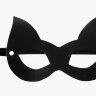 Черная маска  Кошечка  с ушками