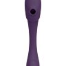 Фиолетовый двусторонний гибкий импульсно-волновой вибромассажер Mirai - 23,4 см.