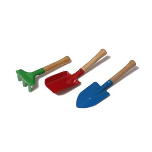 Набор детского садового инструмента: грабли, совок, лопатка
