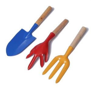 Набор садового инструмента: совок, рыхлитель, вилка