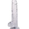 Прозрачный фаллоимитатор Rocket - 19 см.