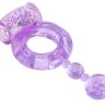Фиолетовое эрекционное кольцо с вибратором